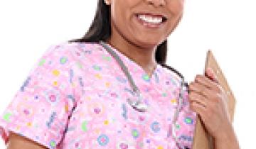 Female Nurse Holding a Clipboard