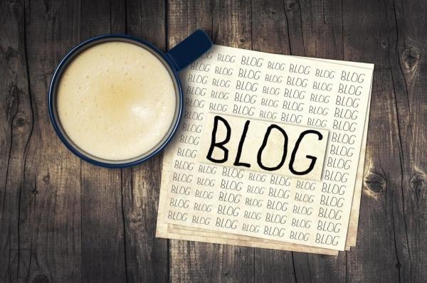 Blog Paper with Coffee Mug