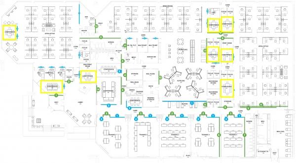 New MRA Building Floor Plan Labeled