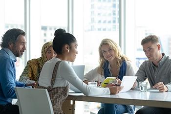 Diverse Team Meeting