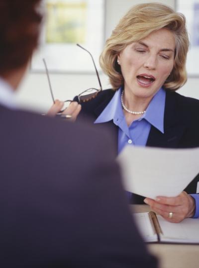 Woman Interviewing