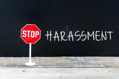 Stop Harassment sign