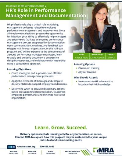 HR’s Role in Performance Management