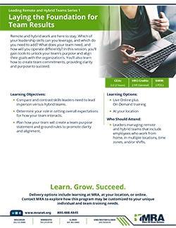 Laying Foundation Team Results